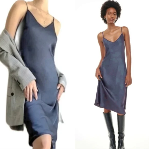 ARITZIA Wilfred Satin Slip Dress - Picture 2 of 15